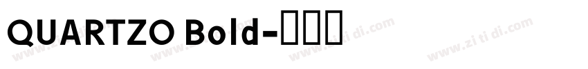 QUARTZO Bold字体转换